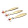 Vertical "Yaman" Return with a tee, size 37 mm, 3.7 g, brass color