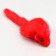 Mouse fur plane 6.5 cm, packaging 40 pcs, mix of flowers