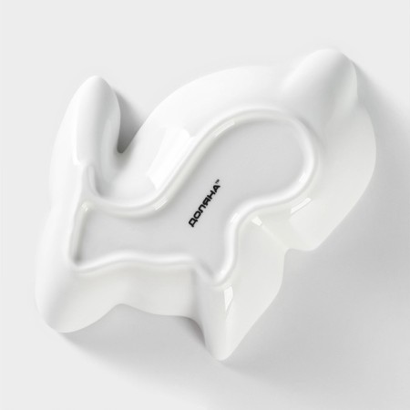 Ceramic deep “Cuties. Bunny ", 300 ml, 17.5 × 12.6 × 4 cm, white color-4