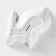 Ceramic deep “Cuties. Bunny ", 300 ml, 17.5 × 12.6 × 4 cm, white color