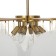 Cauces "Big Chips" E14 5x40W gold 60x60x11 cm Bayerlux