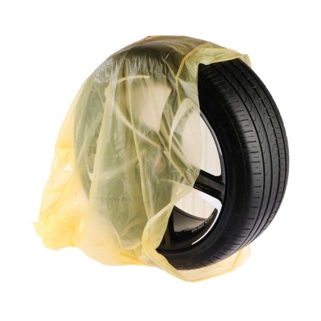 Packages for tires and wheels R12-R18, 90 x 90 cm, 11 μm, roll 20 pcs