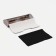 Magnet glass case, length 15.8 cm, napkin, gray color