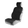 Nabbage in the front seat, velor-premium, size 55 x 150 cm, black