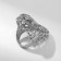 Ring Metal "Trend" cheetah, color silver, size 16