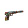A pistol is an elaborator with a muffler "Hide bite" (HDF, paper) Ri-0016