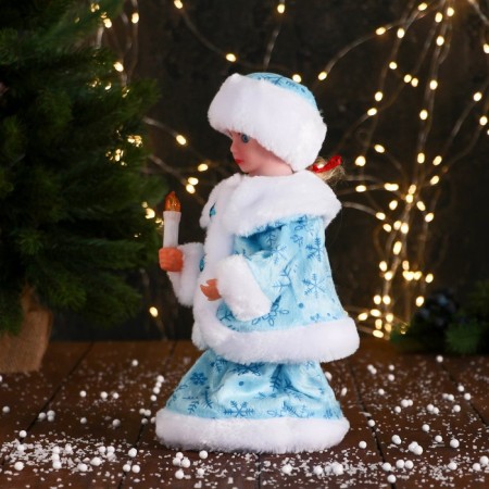 Snow Maiden "Burnt Rombic" with backlight, moves, 30 cm, blue-7
