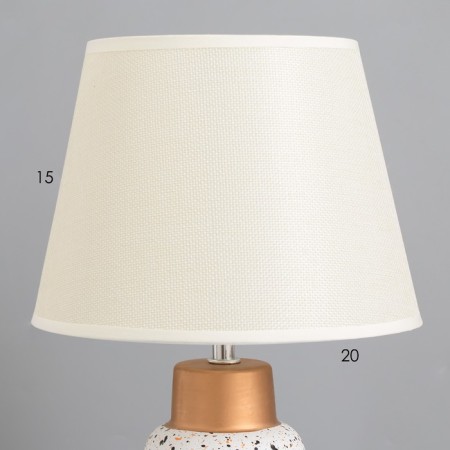 Table lamp "Kiang" 1x40W E14 white/gold 22x22x38cm-2