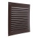Ventilation grate Zein Lux RM3030KR, 300 x 300 mm, with a grid, metal, brown