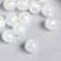 Plastic beads "White balls with sparkles" glow in the dark 20 g d = 1.2 cm