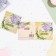 Mini-postcard "For you!" glitter, hydrangea, 6.5x6.5 cm