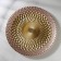 Baroque dish, d = 28 cm, gold color with pink