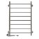 The electric heated towel -sprayer "Sanprise" Aurora P8, 500x800 mm, left/right, chrome