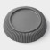 Pot for flowers with a pallet, 12 × 11.5 cm, gray color