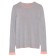 Female jumper in a rubber with ruffles CONTE ELEGANT, size XS, color Light Grey-Peach