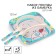A set of children's bamboo dishes, 3 objects: plate, fork, spoon, me to you