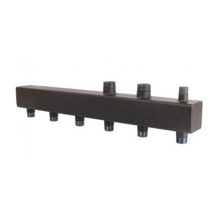 Collector Rommer RDG-0016-004003, 1 "X1 1/4", distribution, 3 heating. circuit, steel