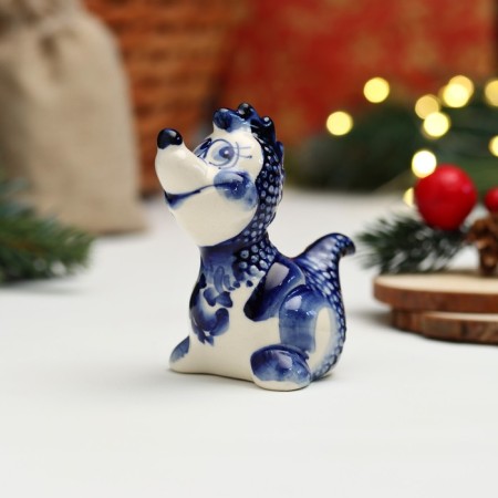 Souvenir "Dragon Danila", 8 x 9cm, gzhel-1