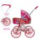 Stroller for dolls is universal, with a basket, a metal frame