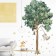 Stick plastic interior color "kittens and wood" 30x90 cm set 2 sheets