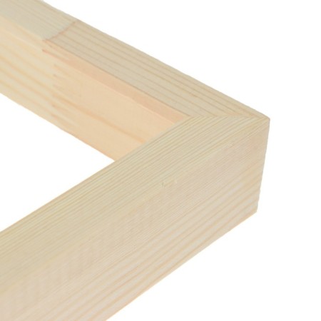 Frame for paintings (mirrors) 50 x 70 cm, profile 18 x 36 mm, liam, unpainted wood (suitable for decoration)-2