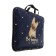 Folder for drawings and drawings A3, 470 x 350 x 20 mm, with handles, textile, calligrata "bulldog"