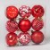 Set of balls plastic D-5.5 cm, 9 pcs "Harmony" Stars of strips, red-white