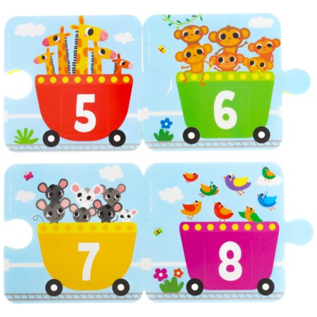 Soft puzzle for kids "score and color", 20 parts, crumb I-7