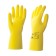 Gloves Latex reusable yellow, size XL