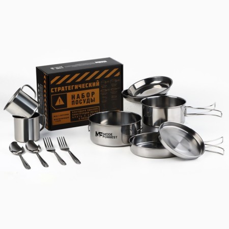 A set of dishes for a picnic "Strategic Set", 12 items-1