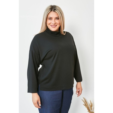Women's turtleneck, size 54, black color-2