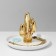 Cactus universal ceramic stand 14 × 11.5, white-golden color