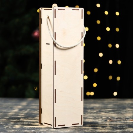 A box for the wine "Magic New Year!" Christmas tree, 34x10x8.6 cm-3