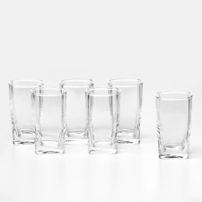 Set of glass piles for wine, 50 ml