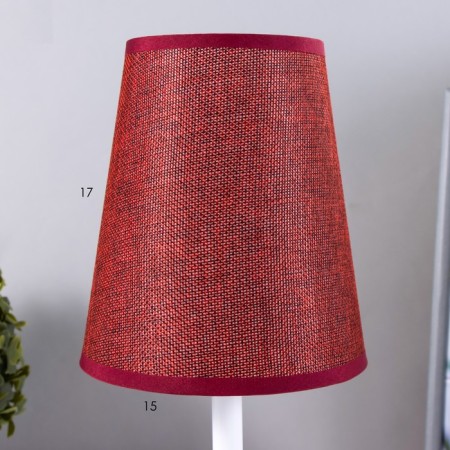 Hilton table lamp E27 40W white-red 15x15x32 cm Risalux-5