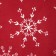 Towel "Dolyana" white snowflakes 40x70 cm, 100% cotton, 164 g/m2