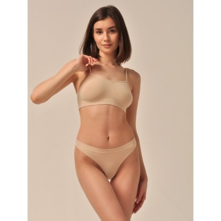 Women's panties String mini, size m, bodily color-1