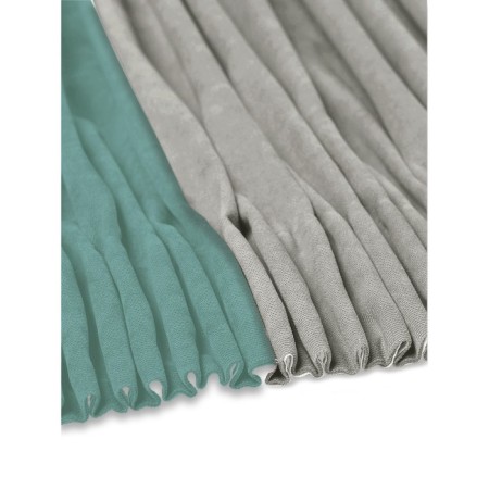 Set of curtains "Canvas", size 200x260 cm, 2 pcs, turquoise color, gray color-3