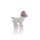 Soft toy Gulliver puppy, white-gray color, 16 cm