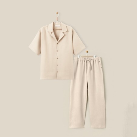 Male home -made costume (short sleeve and pants shirt) SL Home p. S, milk-9