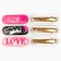 Hair hairpin "Pink mix", 4.5 x 1.5 cm