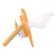 Nipple-dummy silicone orthodontic "rocket", from 3 months, color orange