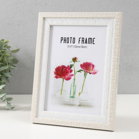 Photo frame plastic 13x18 cm "Double. White brick" 21.9x16.8x1.4 cm-2