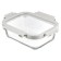 Smart Solutions baking and storage container, rectangular, with a lid, 1.5 l, the color is light gray