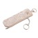 Key of zipper, ring, beige color
