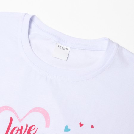 Home female "hearts" (T -shirt/pants), white/blue color, size 52-5