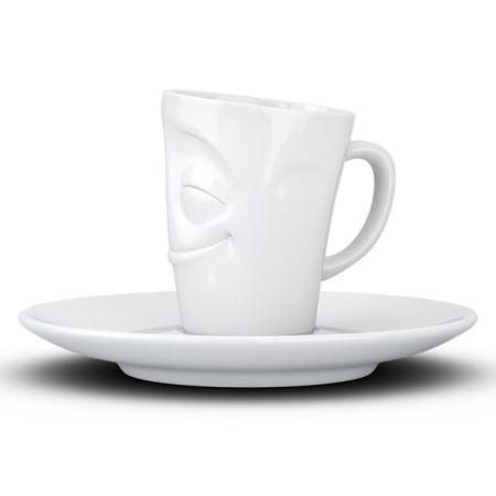 Coffee cup with a saucer TASSEN CHEERY, 80 ml, white color-9