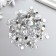 Decor for creativity plastic "Rhinestones Round. Transparent" (set of 200 pcs) 0.5x0.5 cm