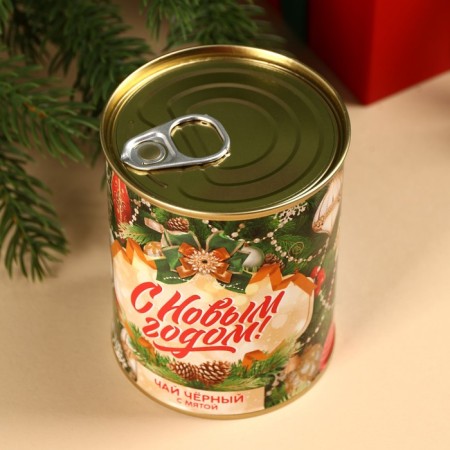 New Year! Black tea "New Year!" With herbs, in a canning bank, 60 g.-4