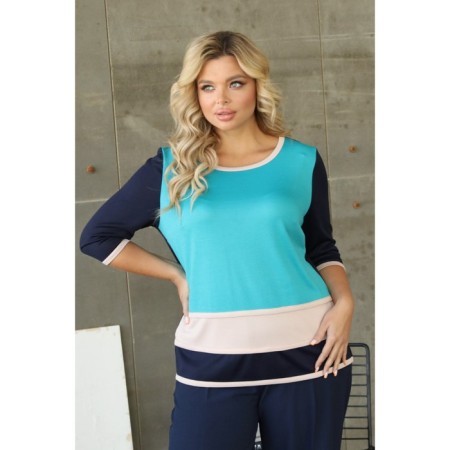 Female jumper, size 54, turquoise color-13